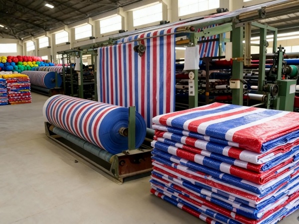 北京彩条布生产厂家-PE加厚防雨防晒耐磨篷布2-12米规格定制